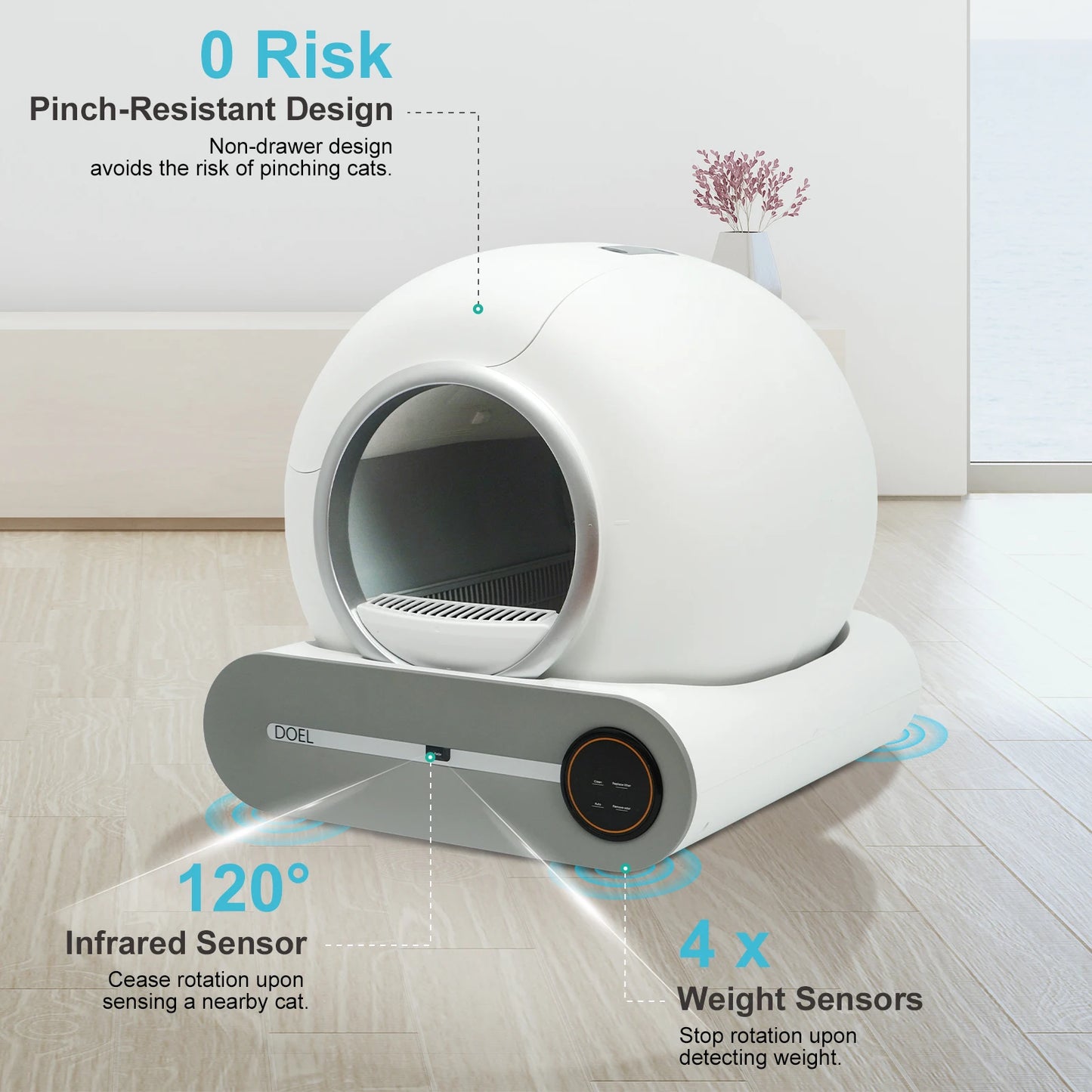 Automatic Self Cleaning Cat Litter Box