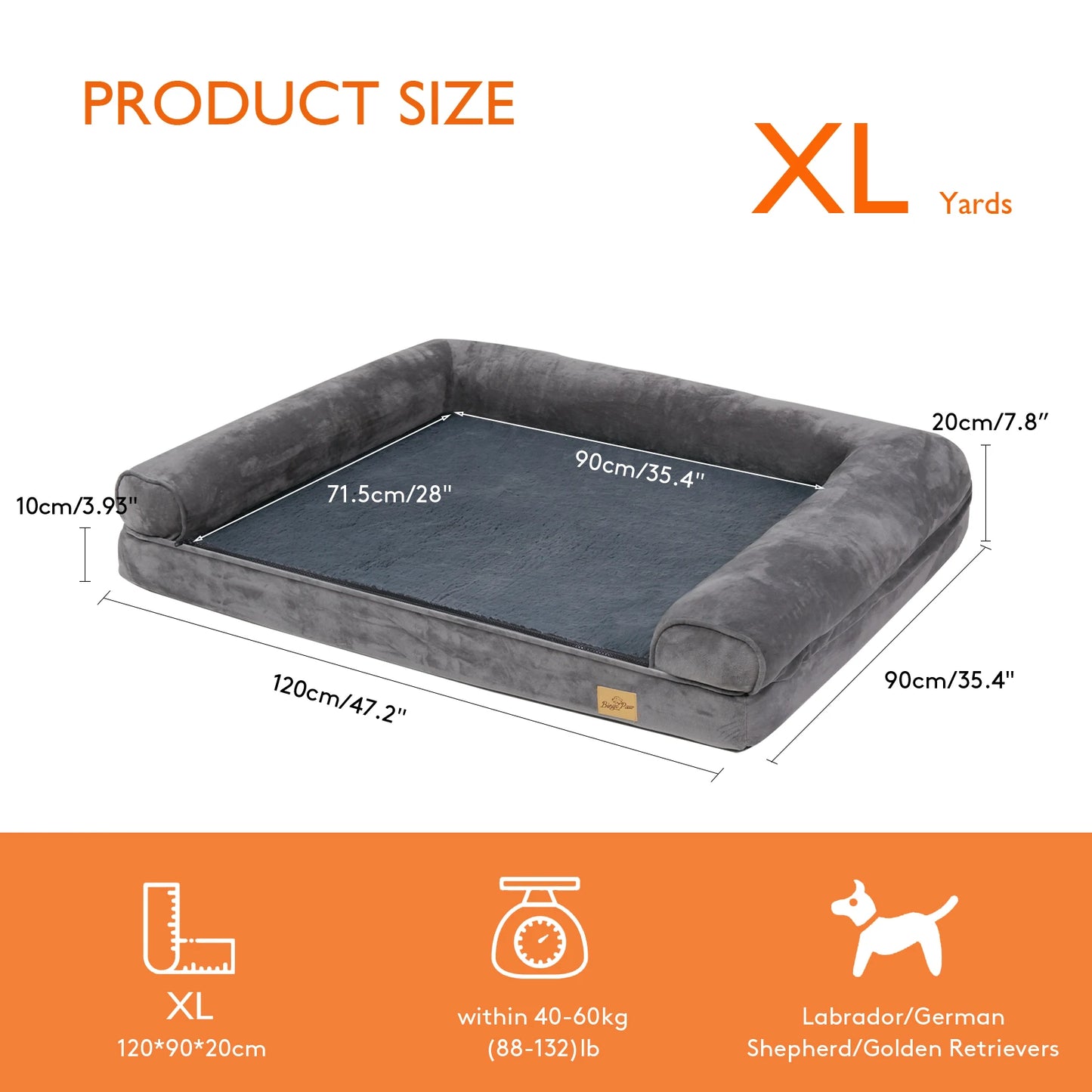 Dog Bed Extra Large Orthopedic Pet Mattress