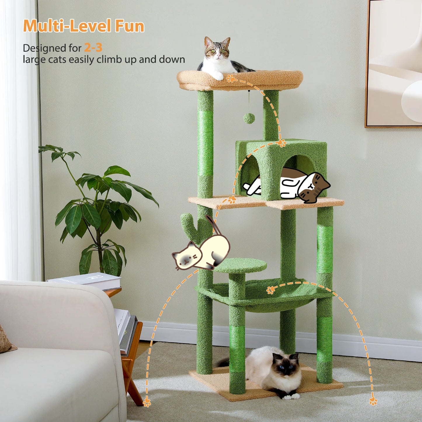 Cactus Cat Tree Tower
