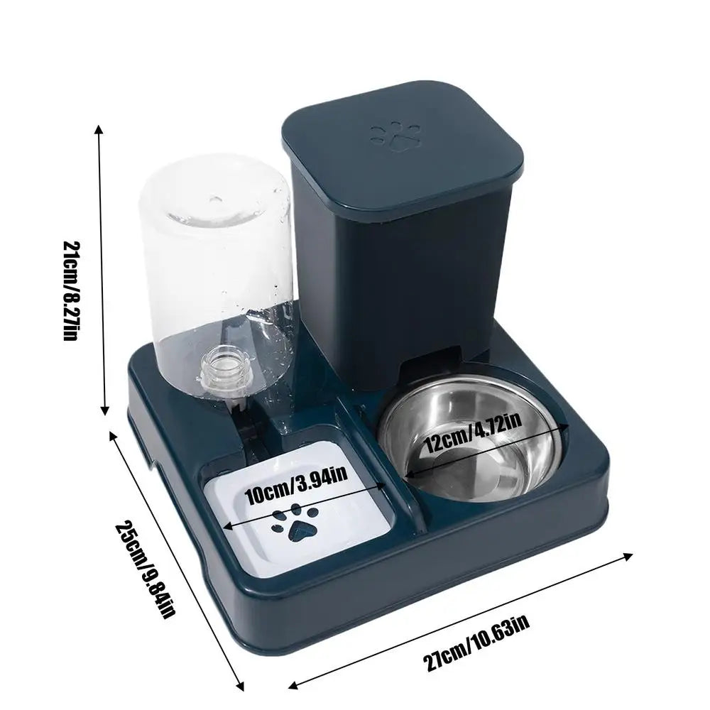 Automatic Feeder Water Dispenser Set 2 In 1