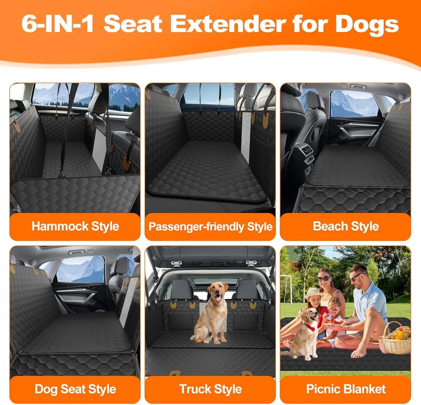 Waterproof Mat Car Rear Back Seat Protector