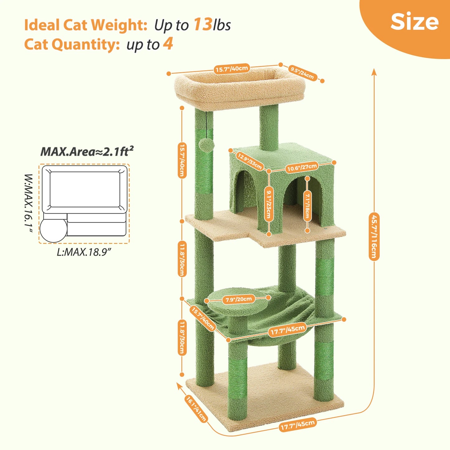 Cactus Cat Tree Tower