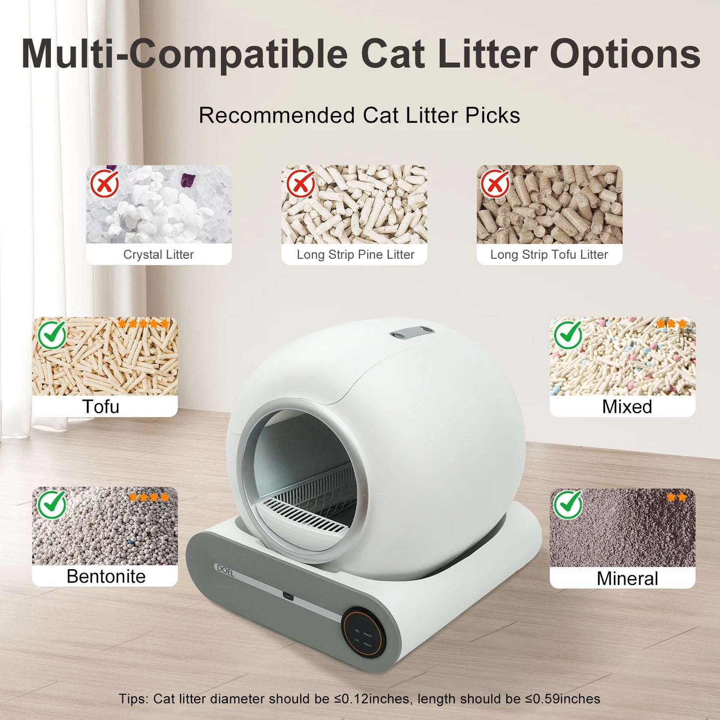 Automatic Self Cleaning Cat Litter Box
