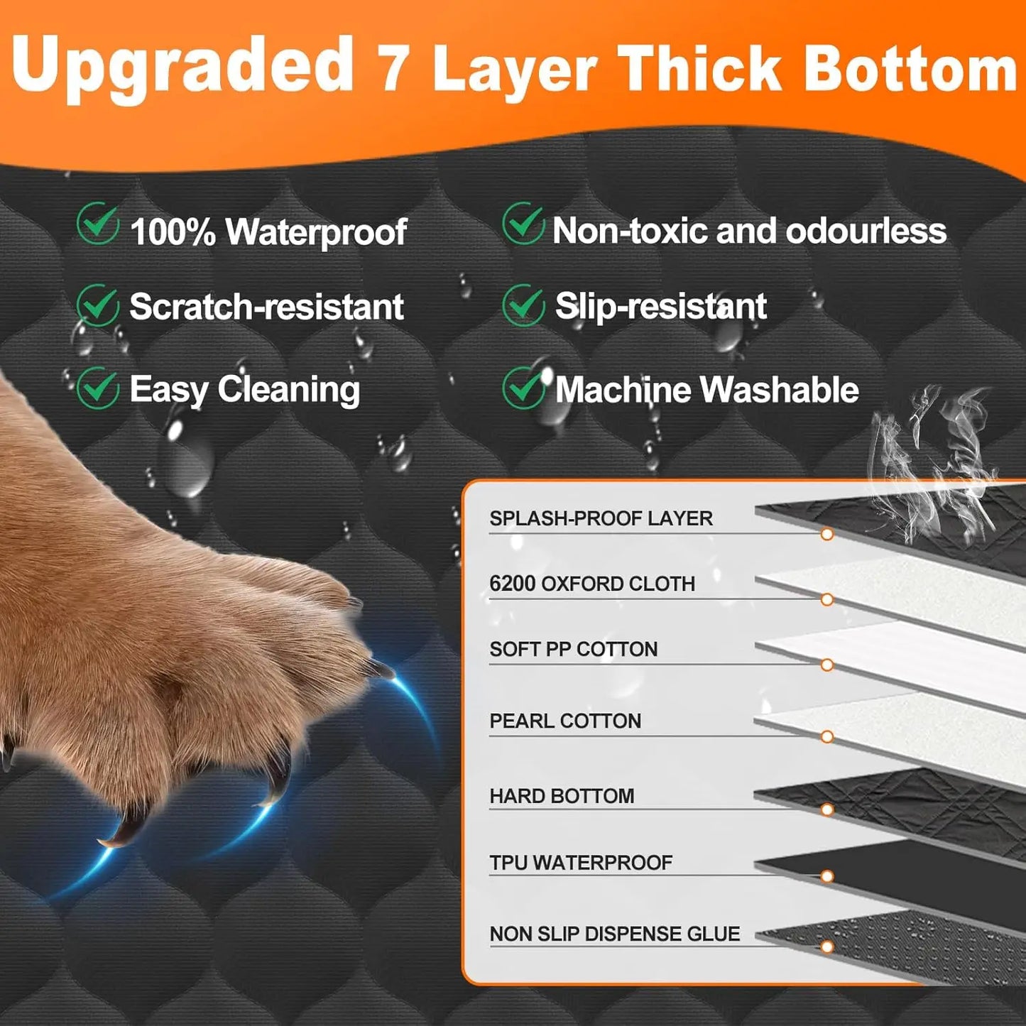 Waterproof Mat Car Rear Back Seat Protector