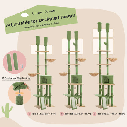 Cactus Cat Tree Floor to Ceiling