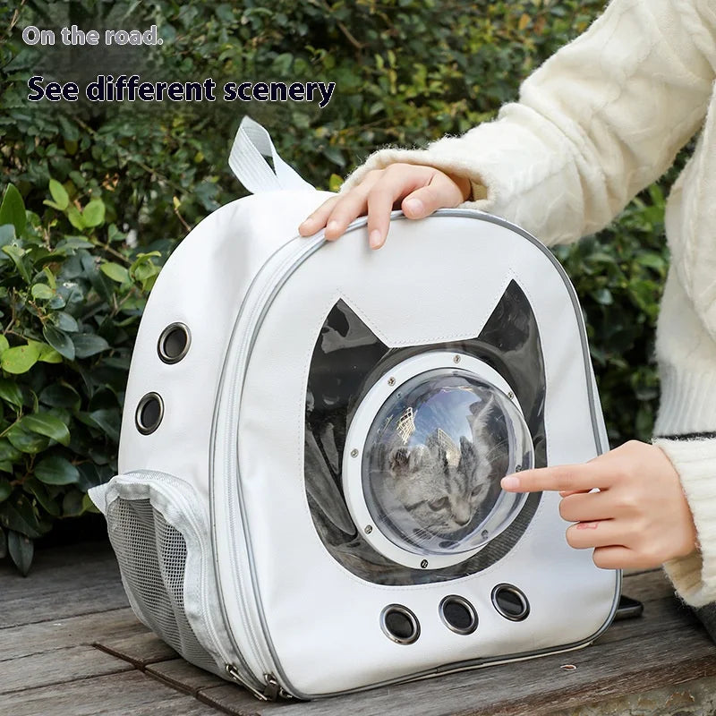 Space Capsule Pet Backpack 360° View/Breathable