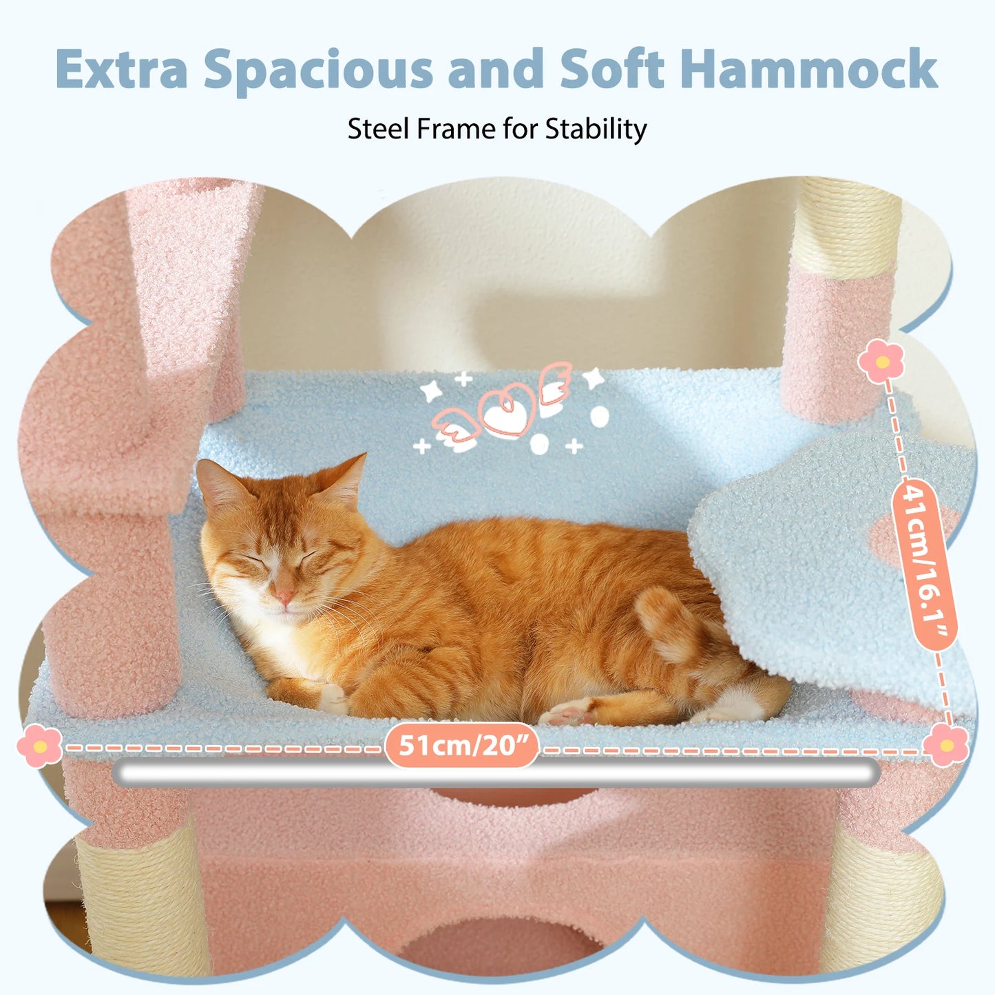 Large Cat Tree Tower for Indoor Cats