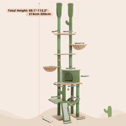 Cactus Cat Tree Floor to Ceiling