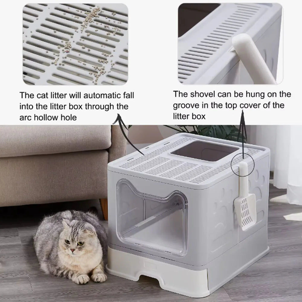 Convenient Foldable Litter Box