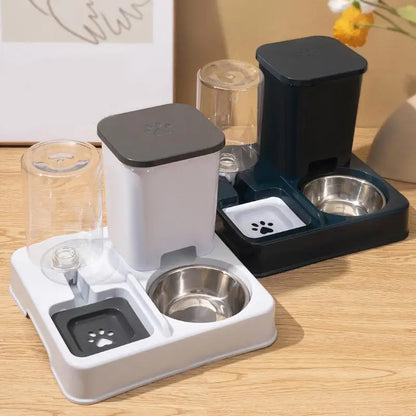 Automatic Feeder Water Dispenser Set 2 In 1