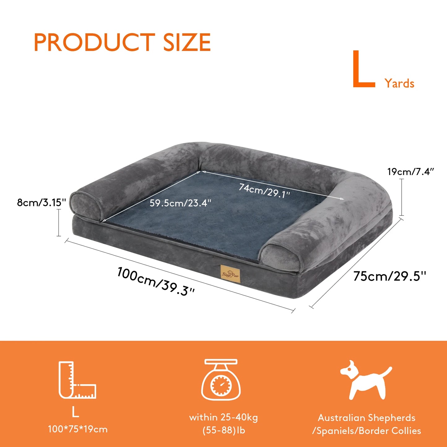 Dog Bed Extra Large Orthopedic Pet Mattress