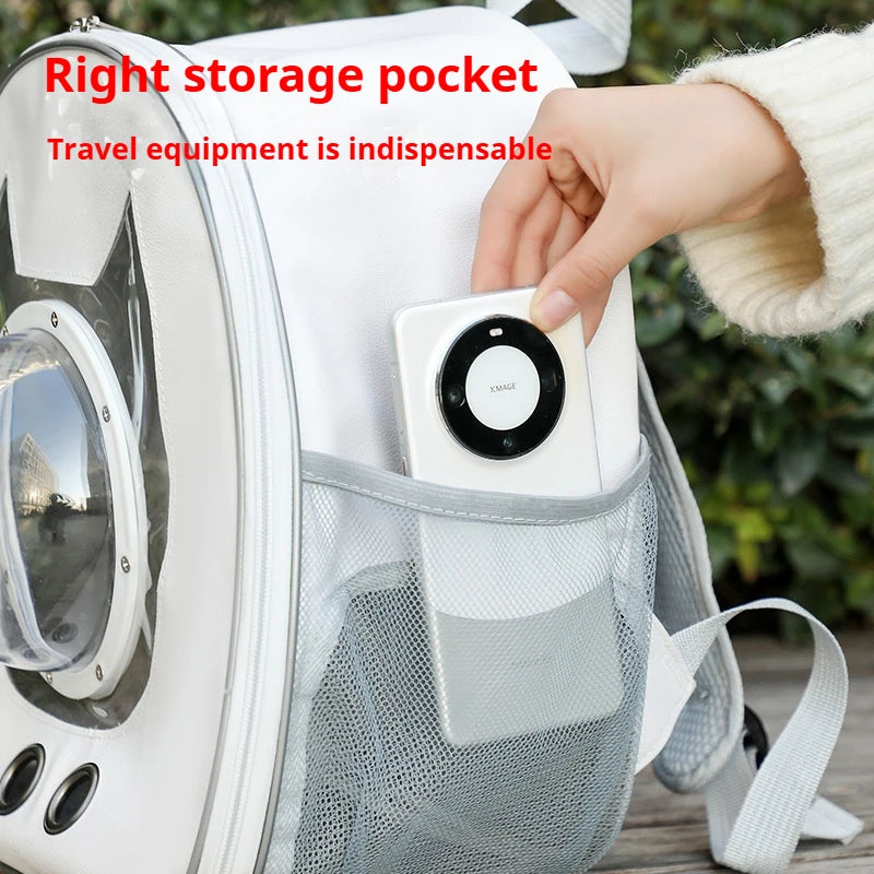 Space Capsule Pet Backpack 360° View/Breathable