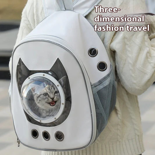 Space Capsule Pet Backpack 360° View/Breathable
