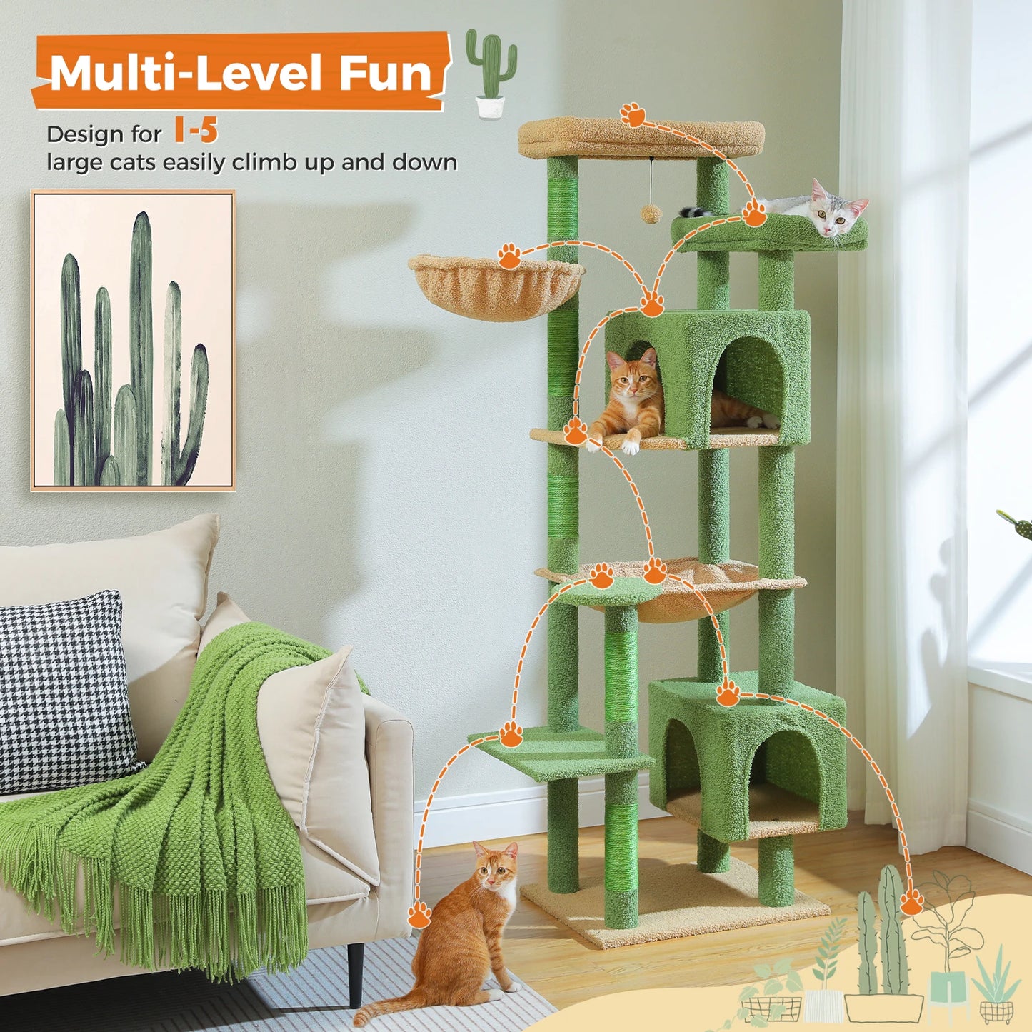 Large Tree Tower for Indoor Cats