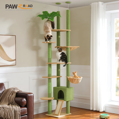 Floor to Ceiling Cat Tree with Scratching Posts