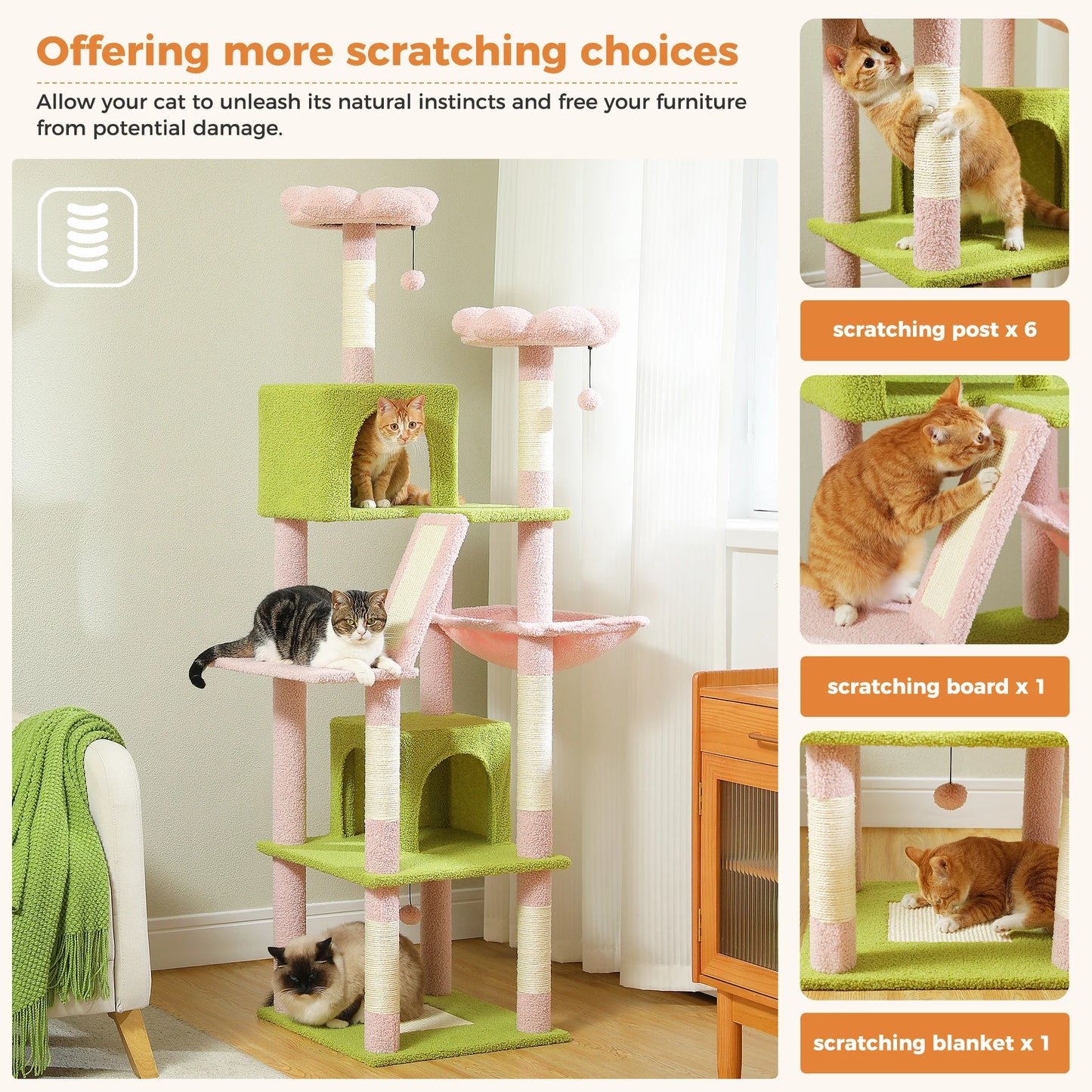 Large Tree Tower for Indoor Cats