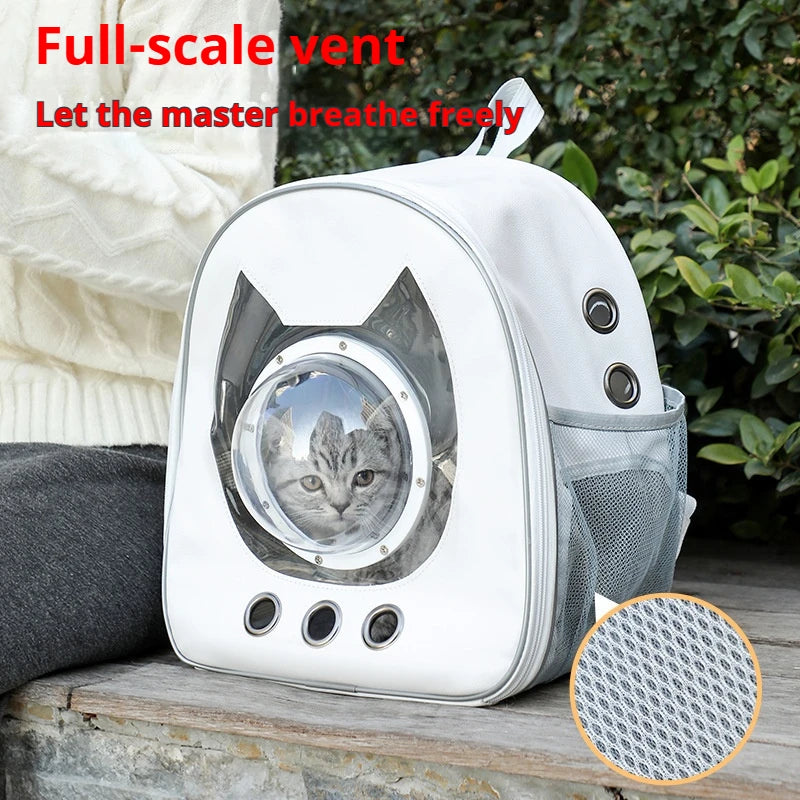Space Capsule Pet Backpack 360° View/Breathable