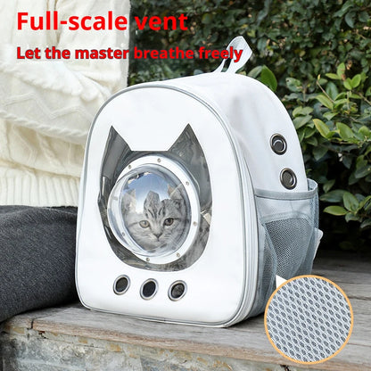 Space Capsule Pet Backpack 360° View/Breathable